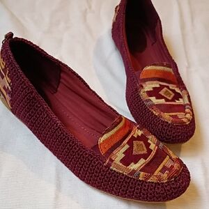 The Sak Southwestern Crochet Tapestry Loafers